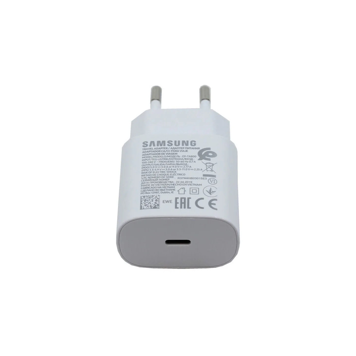 Carregador Samsung Super Fast Charging 25W Branco - GH44-03055A - Image 3