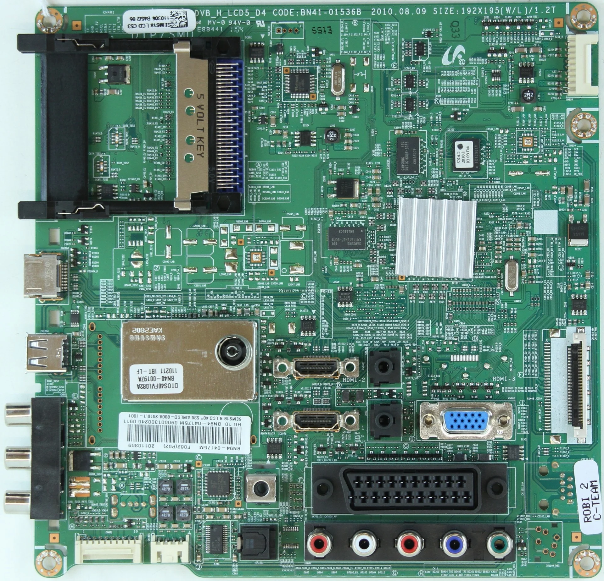 Conjunto de placa-mãe de placa-mãe de TV Samsung - Bn94-04175M