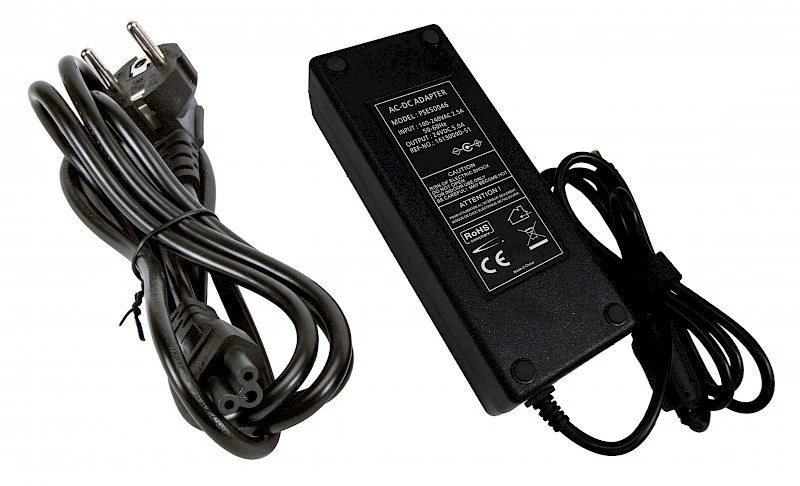Fonte de alimentação 24VDC 5.0A 120W 5.5x2.5mm c/ 5 adaptadores DC - Classic PSE50046