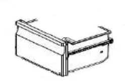 Gaveta superior e intermedia do congelador frigorifico Candy Hoover - 49124977