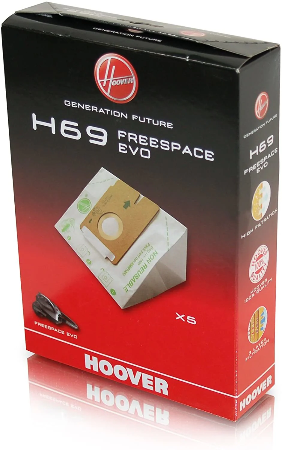 Kit de 5 sacos H59 aspirador Hoover - 35601053 - Image 2