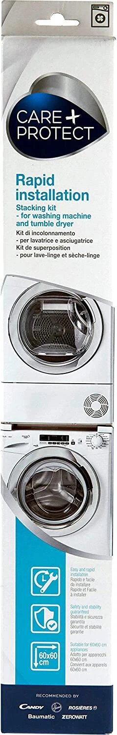 Kit de empilhamento para maquina secar roupa e maquina lavar roupa tamanho Standard(47-60cm de profundidade) com fixação à parede - 35602393 - Image 3