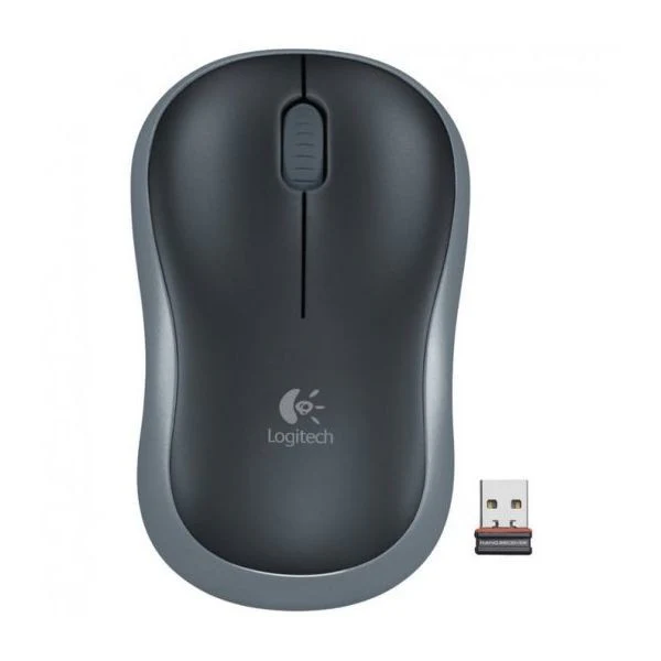 Logitech - Mouse Wireless M185 Preto / Cinza