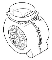 Motor e ventoinha de exaustor Balay - 11041379