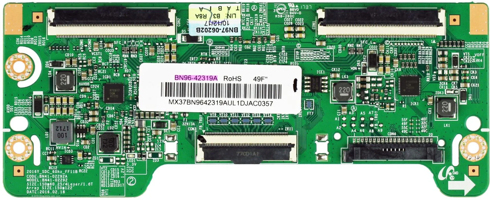PLACA TCON TV SAMSUNG  - BN96-42319A