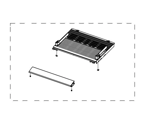 Prateleira Cover Slide da Gaveta Frigorifico Samsung - DA97-19218C