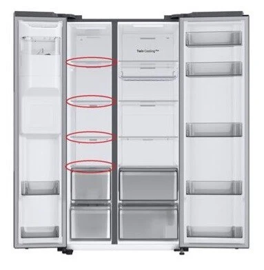 Prateleira de Vidro Congelador Samsung RS8000AC - DA97-16364K - Image 2